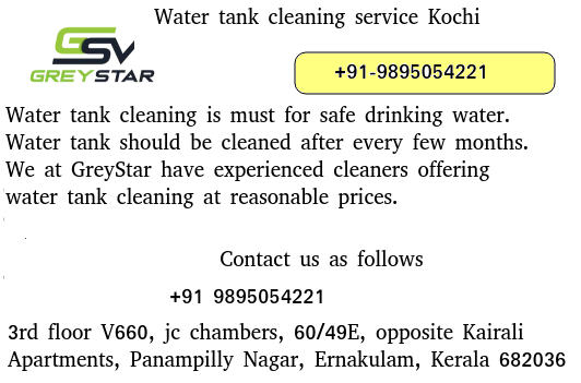 Water tank cleaning service in Kochi